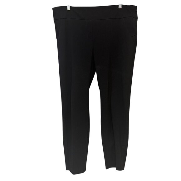 Soho Apparel Ltd Black Pull On Stretch Pants XL Machine Washable - Picture 1 of 6